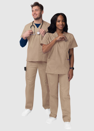 Adar Sivvan Unisex V-Neck And Drawstring Pant Scrub Set