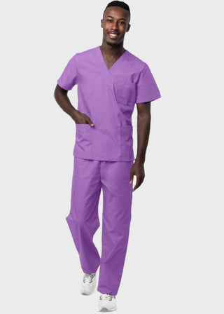 Adar Sivvan Unisex V-Neck And Drawstring Pant Scrub Set