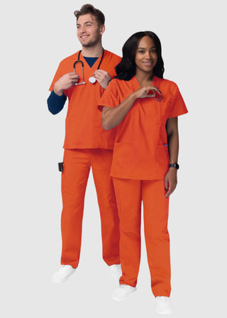 Adar Sivvan Unisex V-Neck And Drawstring Pant Scrub Set