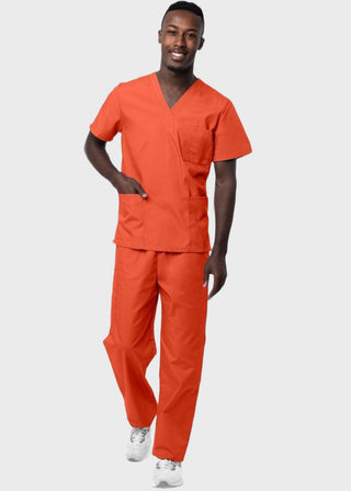 Adar Sivvan Unisex V-Neck And Drawstring Pant Scrub Set