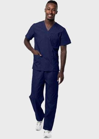 Adar Sivvan Unisex V-Neck And Drawstring Pant Scrub Set