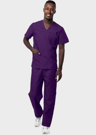 Adar Sivvan Unisex V-Neck And Drawstring Pant Scrub Set