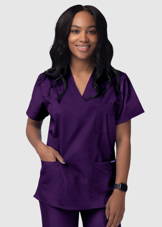 Adar Sivvan Unisex V-Neck And Drawstring Pant Scrub Set