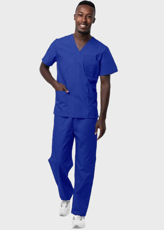 Adar Sivvan Unisex V-Neck And Drawstring Pant Scrub Set