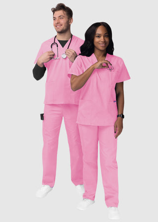 Adar Sivvan Unisex V-Neck And Drawstring Pant Scrub Set