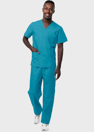 Adar Sivvan Unisex V-Neck And Drawstring Pant Scrub Set