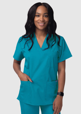 Adar Sivvan Unisex V-Neck And Drawstring Pant Scrub Set