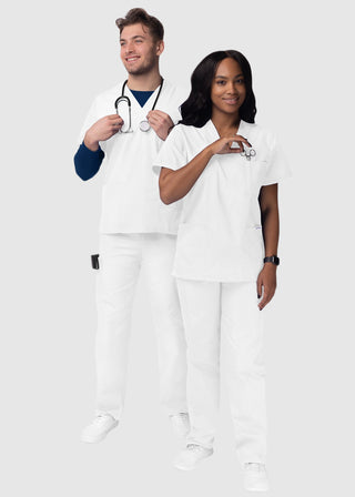 Adar Sivvan Unisex V-Neck And Drawstring Pant Scrub Set